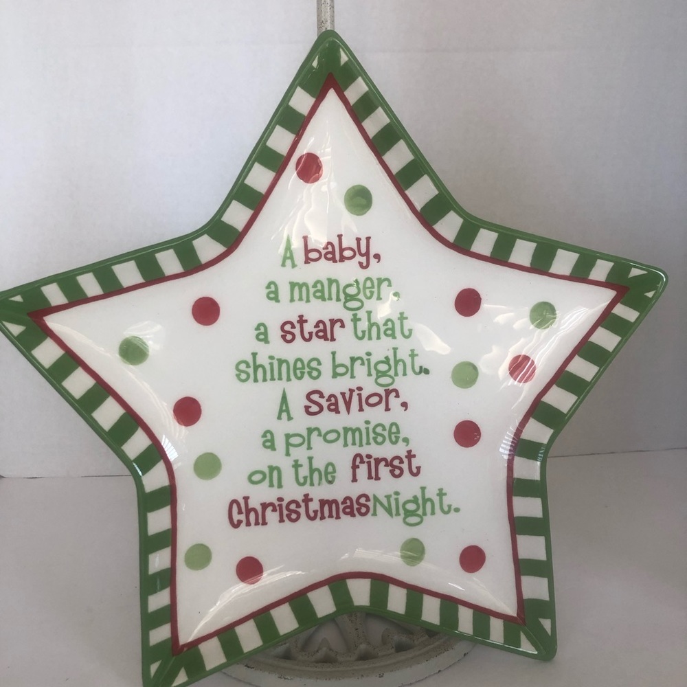 Nauvoo House Christmas Star Serving dish/decor